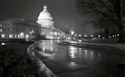 Capitol Building in the Rain at Night, Washington, DC